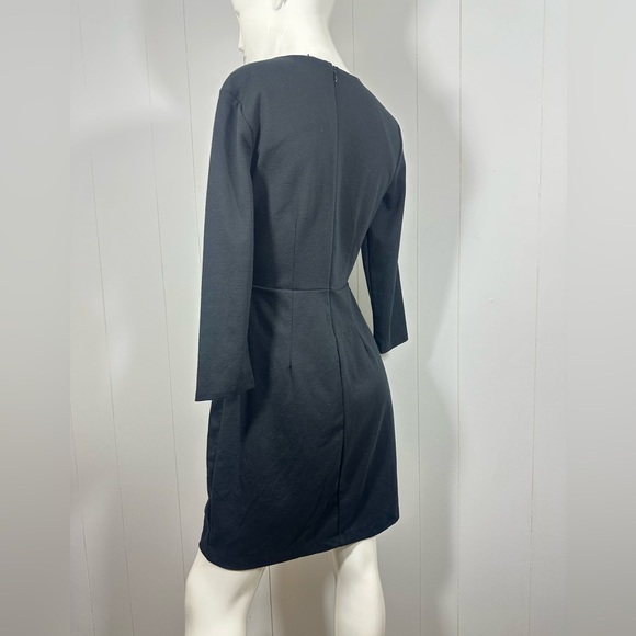 NWT Old Navy Womens Sun Dress Sz M Black Long Sleeve Round Neck Mini - Picture 3 of 9